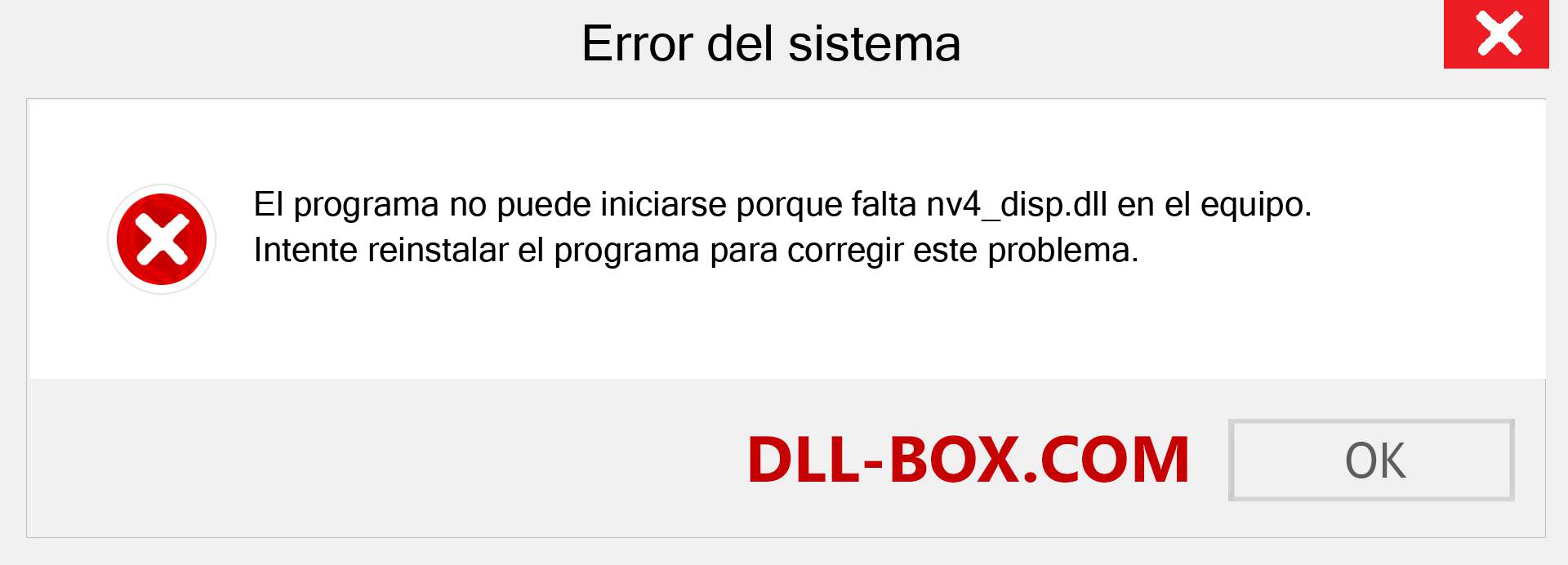 ¿Falta el archivo nv4_disp.dll ?. Descargar para Windows 7, 8, 10 - Corregir nv4_disp dll Missing Error en Windows, fotos, imágenes